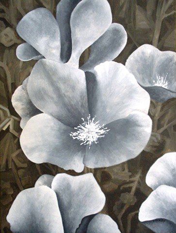 White Poppies
-Sold-