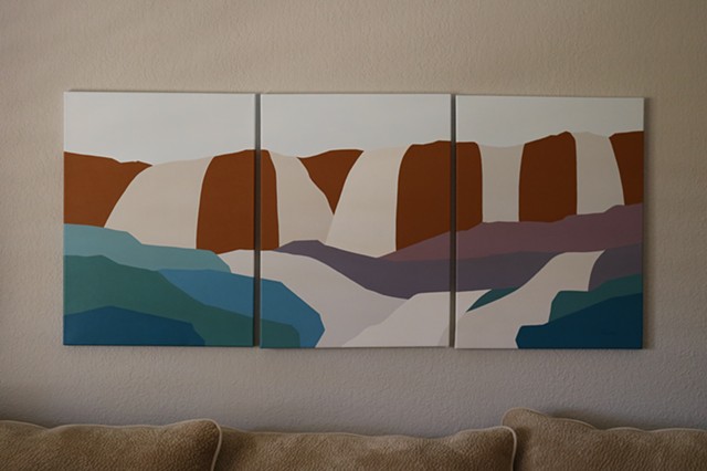Falls Triptych -Sold-
