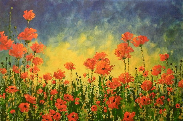 Sunset Poppies
-Sold-