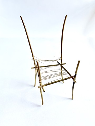 Miniature Bronze Chair