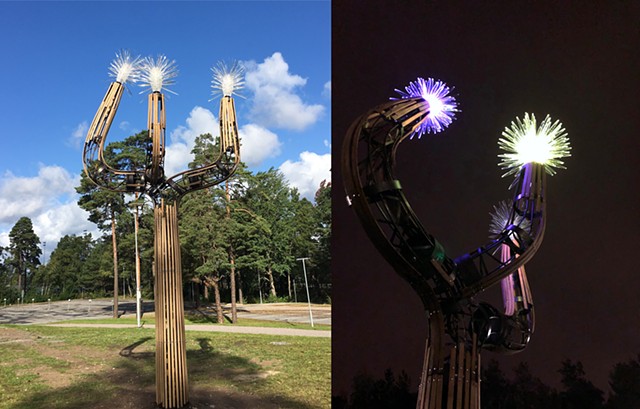 Nacka Joshua Tree, public sculpture by Videokaffe sited in Stockholm, Sweden