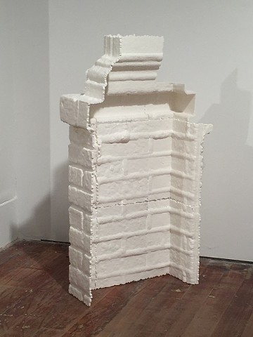  Pedestal, Die: Fragment, 2017, PLA plastic, 18w x 12d x 27h inches