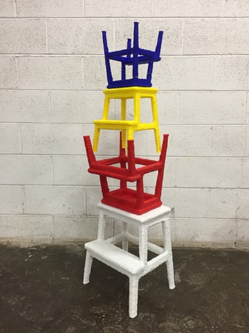 De Stijl, 2016, 3D Printed PLA from 3D scan, 60 x 18 x 18 inches