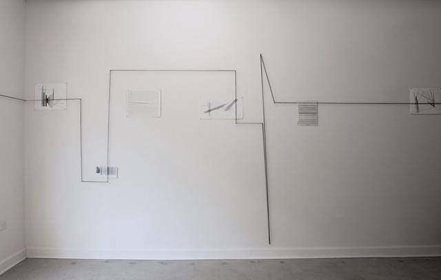 Wall installation of Archival Notations