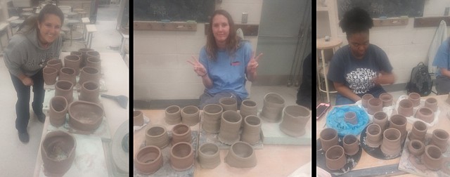 Cylinders on the pottery wheel