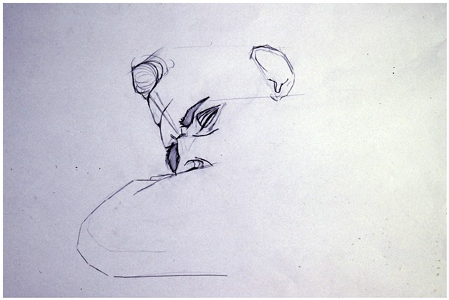 Paul (P.J.) Woods, 1991, Graphite pencil on paper