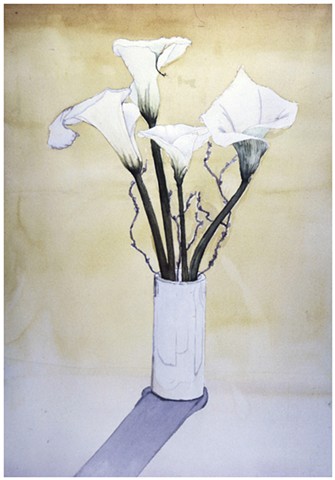 Paul (P.J.) Woods, 1992, Watercolor on cotton paper
