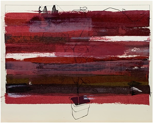 Paul P.J. Woods, 2026, oil on paper