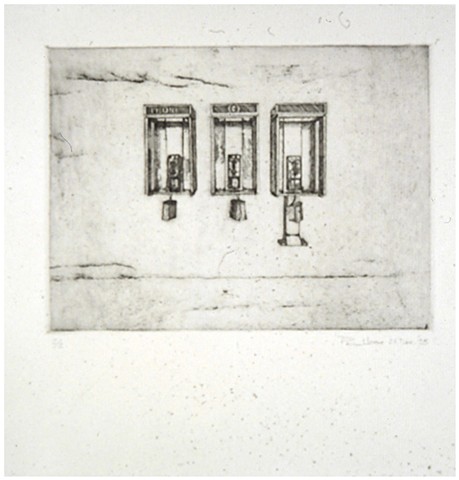 Paul (P.J.) Woods, 1995, Etching on cotton paper