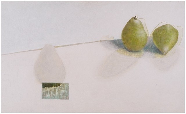 Paul Vincent Woods (P.J.), Pears, Oil on wood