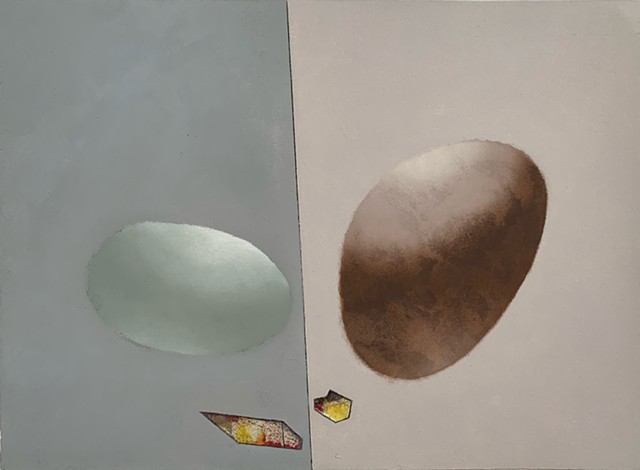 Paul P.J. Woods, 2026, oil on paper