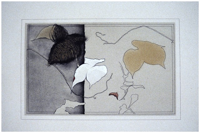 Paul (P.J.) Woods, 2002, Lithograph with multiple media on cotton paper