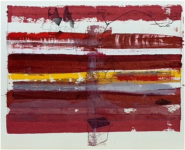 Paul P.J. Woods, 2026, oil on paper