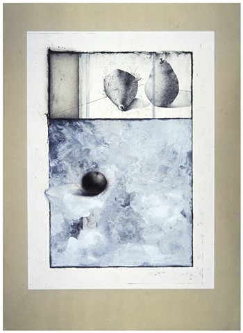 2003 - UntitPaul (P.J.) Woods, 2003, Lithograph with multiple media on prepared cotton paper