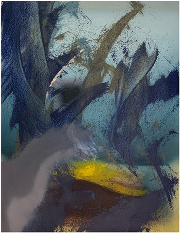 Paul P.J. Woods, 2025, oil on paper
