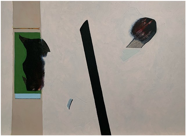 Paul P.J. Woods, 2025, oil on paper
