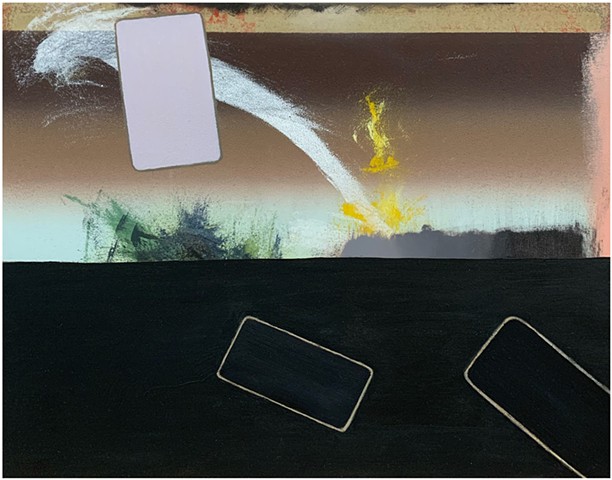 Paul P.J. Woods, 2025, oil on paper