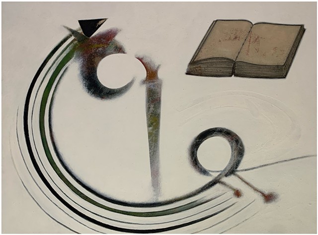 Paul P.J. Woods, 2025, oil on paper