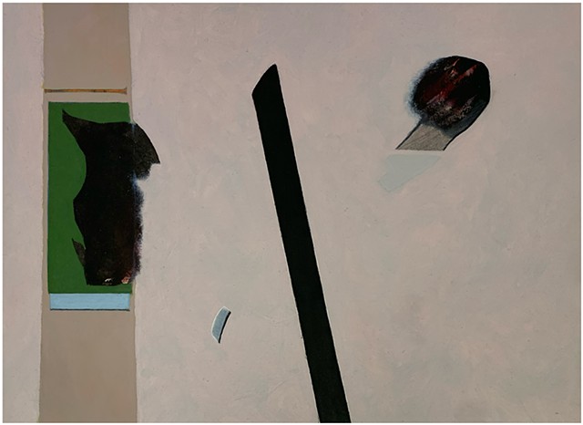 Paul P.J. Woods, 2025, oil on paper