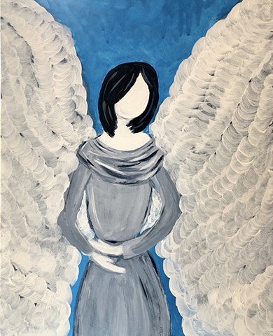 Angel, abstract art