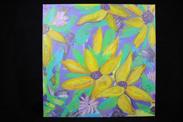 Lavender Sunflowers