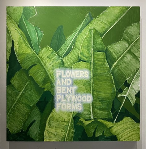 Untitled (Flowers and Bent Plywood Forms)