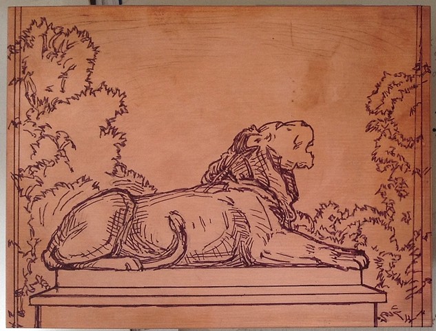 Maulbronn Lion, copper plate