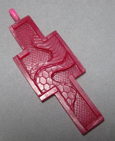 CROSS IN THE FINAL WAX STAGE BEFORE CASTING
