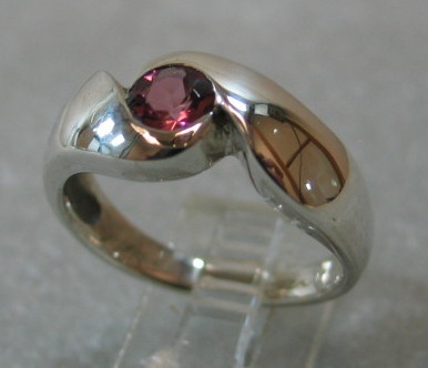 PINK TOURMALINE IN STERLING VIEW 2