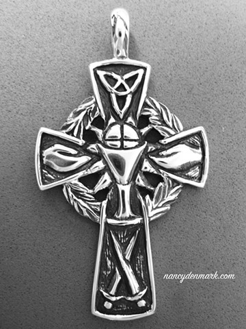 sterling silver cross of St Paul design © Nancy Denmark