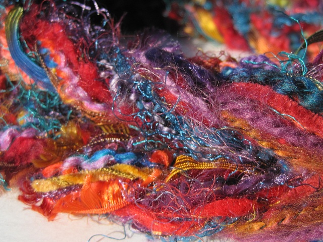 braided yarn boa style scarf