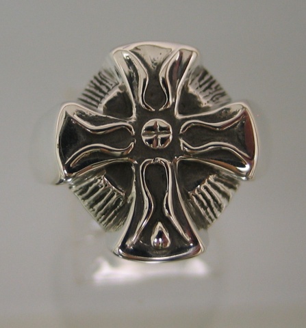 Sterling Silver Cross of Iona Ring © Nancy Denmark