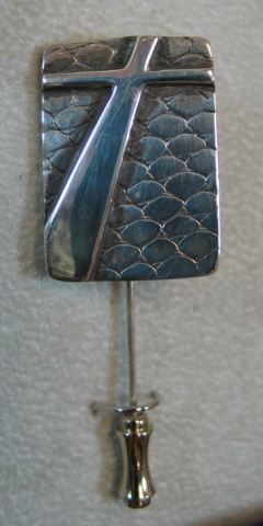 sterling silver cross stickpin © Nancy Denmark