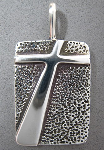 shadow of the cross silver cross pendant ©Nancy Denmark