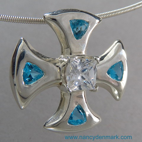 canterbury cross with gemstones ©Nancy Denmark