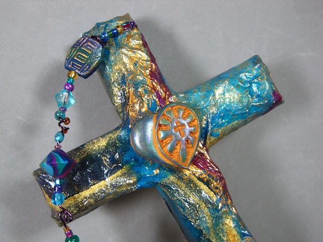 heart with cross wall cross by Nancy Denmark & Patti Reed