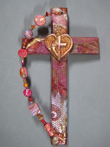 heart with flame cross by Nancy Denmark Patti Reed