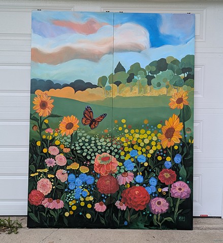 Garden sliding doors