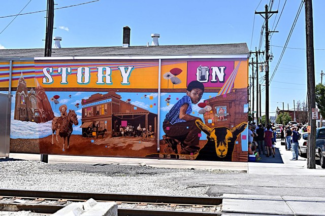 Butchertown Neighborhood Collaborative Mural - East Wall Corner