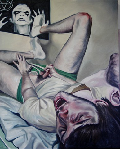 Self portrait masturbating