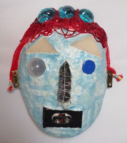light blue mask
