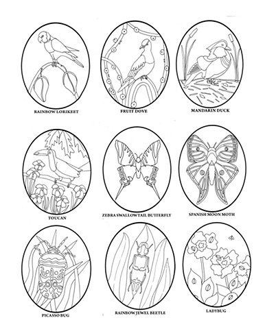 TREES COLORING BOOK PAGE 3