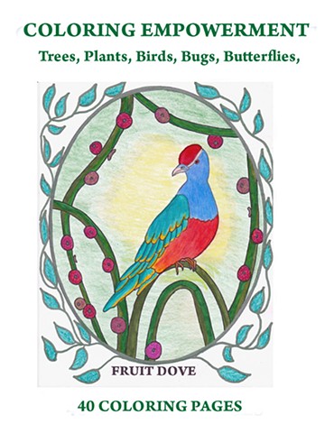 TREES, PLANTS, BIRDS, BUTTERFLIES AND BUGS COLORING BOOK