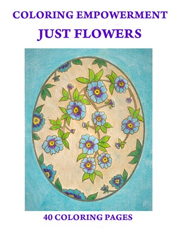 JUST FLOWERS COLORING BOOK