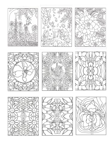 TREES COLORING BOOK PAGE 4