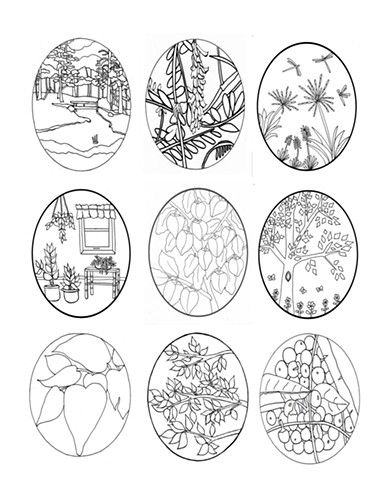 TREES COLORING BOOK PAGE 1