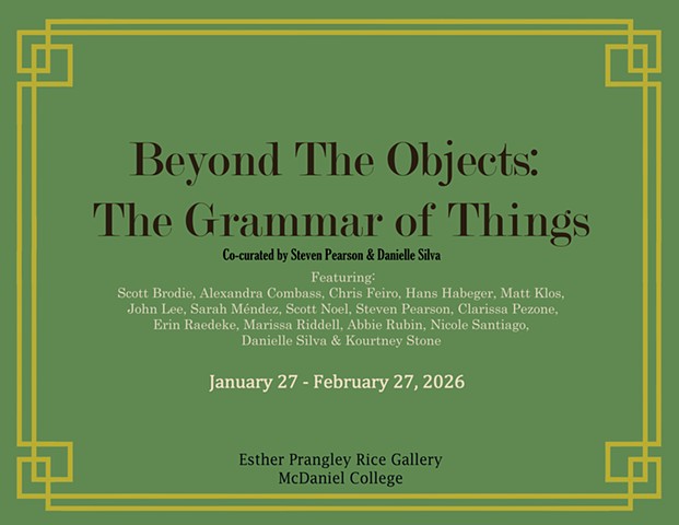 Beyond The Objects: The Grammar of Things