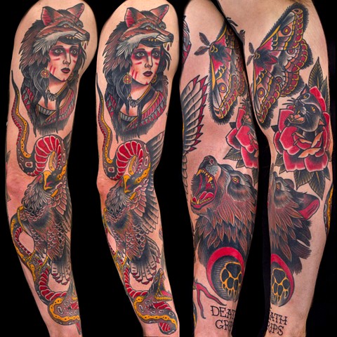 Sleeve by Stefan Johnsson, Morningstar Tattoo, Belmont, Bay Area, California
