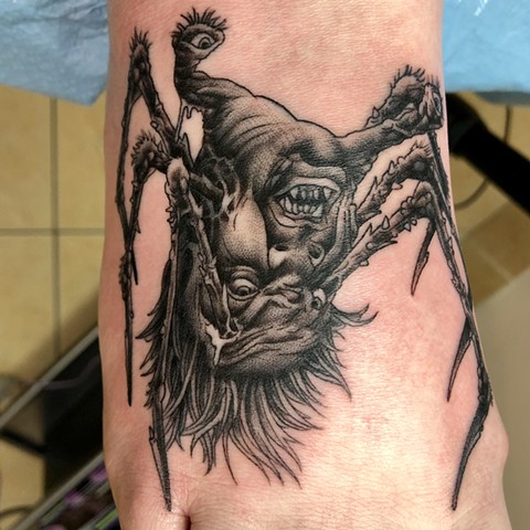 The Thing tattoo by Mike Bianco, Morningstar Tattoo, Belmont, Bay Area, California