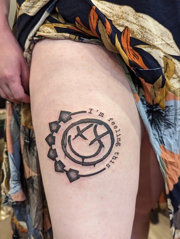 Blink 182 Tattoo by Jordi Simons, Morningstar Tattoo, Belmont, Bay Area, California